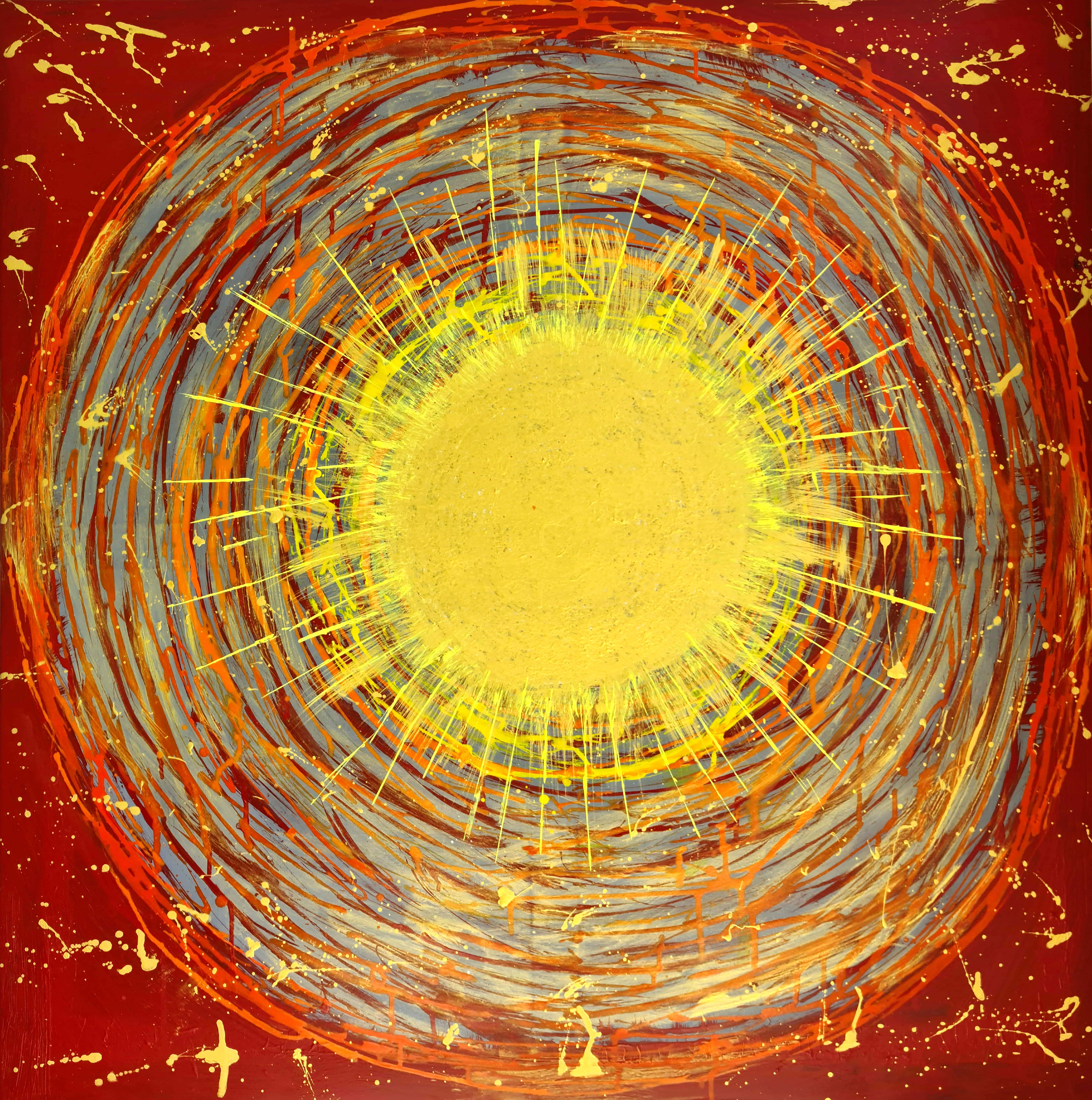 Sonnenstrahlen - 100x100cm